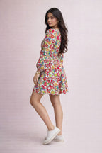 Cotton Flare Mini Dress