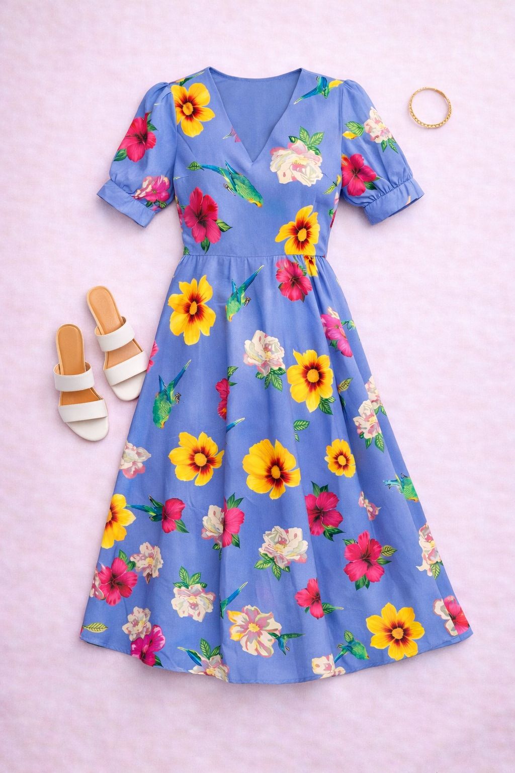 Cotton Summer Midi Dress