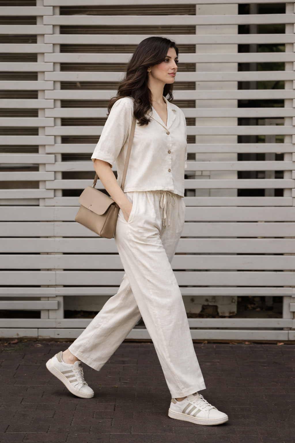 Solid rayon relaxed coord set for women – breathable summer outfit